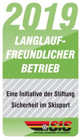 SIS Zertifikat 'Langlauffreundlicher Betrieb'