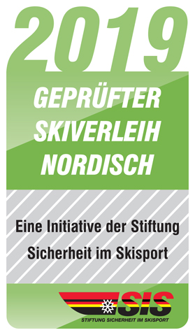 SIS Zertifikat 'Geprüfter Skiverleih Nordisch'